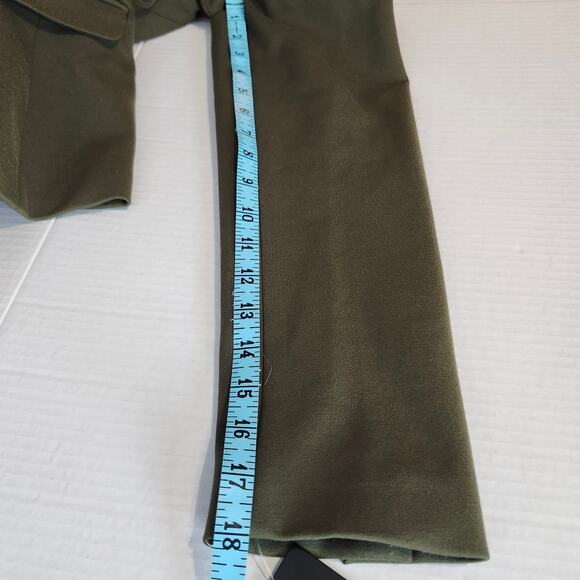 Tahari ASL Women's Ponte Faux Double Breasted Blazer Olive Green NWT Size 4 - Picture 13 of 16